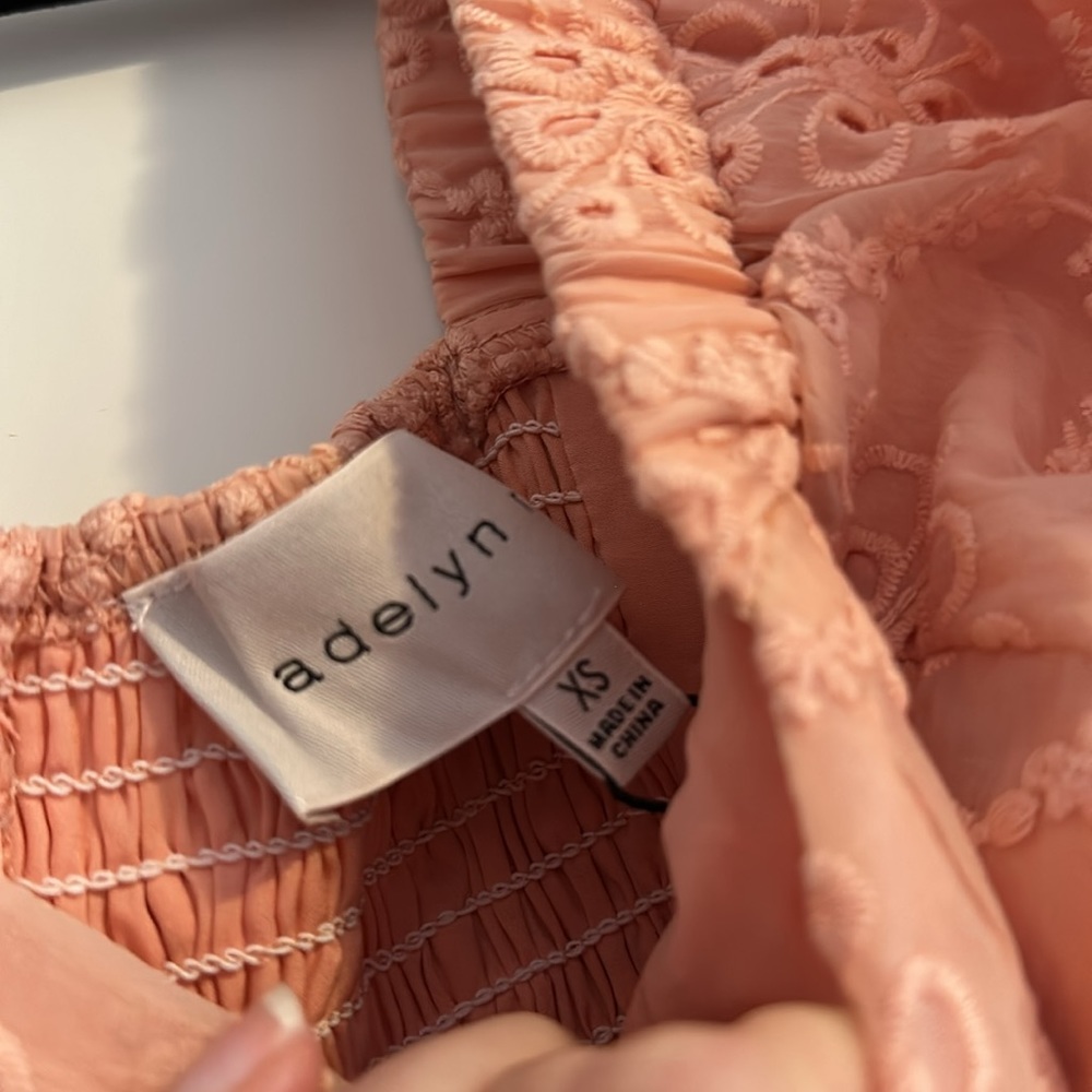 Adelyn Rae Matilda Embroidered Minj Dress - XS - Picture 5 of 7